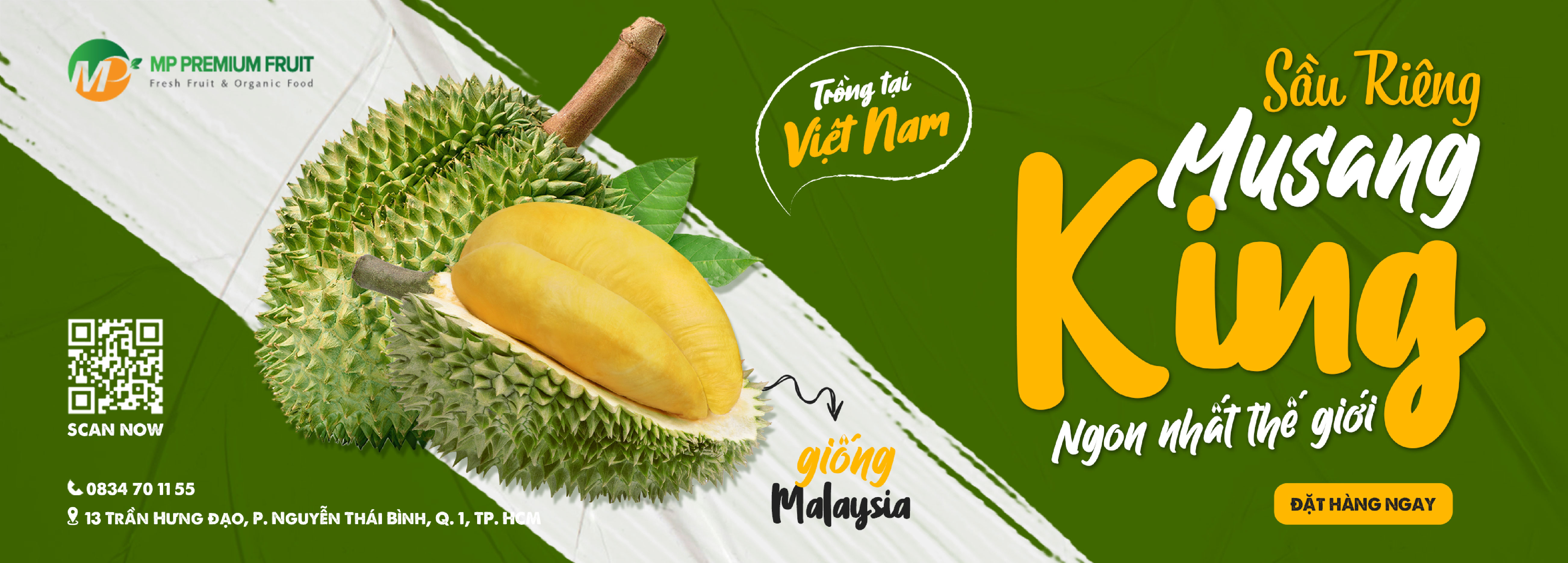 Sầu Riêng Musang King Giống Malaysia tại MP Fruit