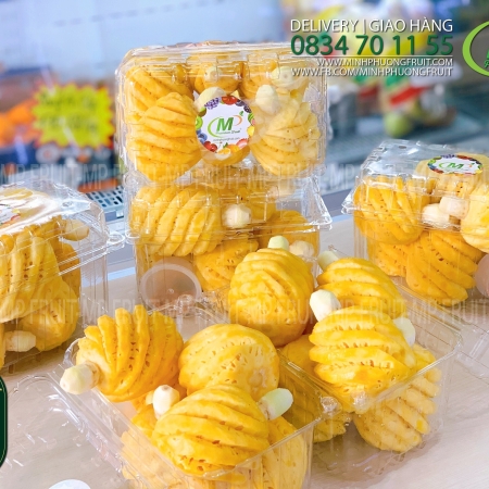 Dứa Mini Thái Lan Gọt Sẵn Hộp 1kg