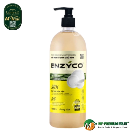 Nước Rửa Bát Tự Nhiên Bằng Enzyme Từ Dứa Enzyco - Chai 1L