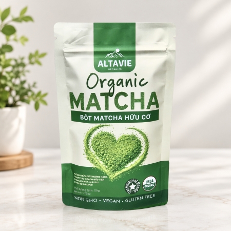 Bột Matcha Nguyên Chất Hữu Cơ Altavie