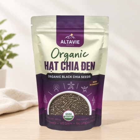 Hạt Chia Đen Hữu Cơ Altavie