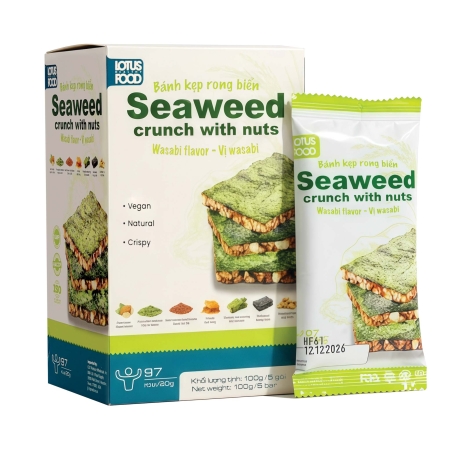 Bánh Kẹp Rong Biển VỊ Wasabi