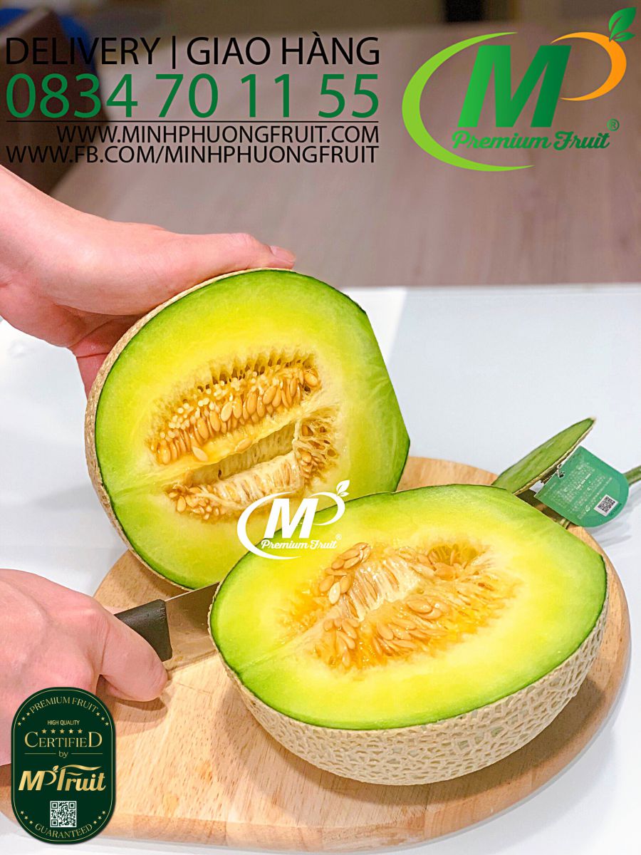 Dưa Lưới Nhật Saito Green Melon - MP Fruit