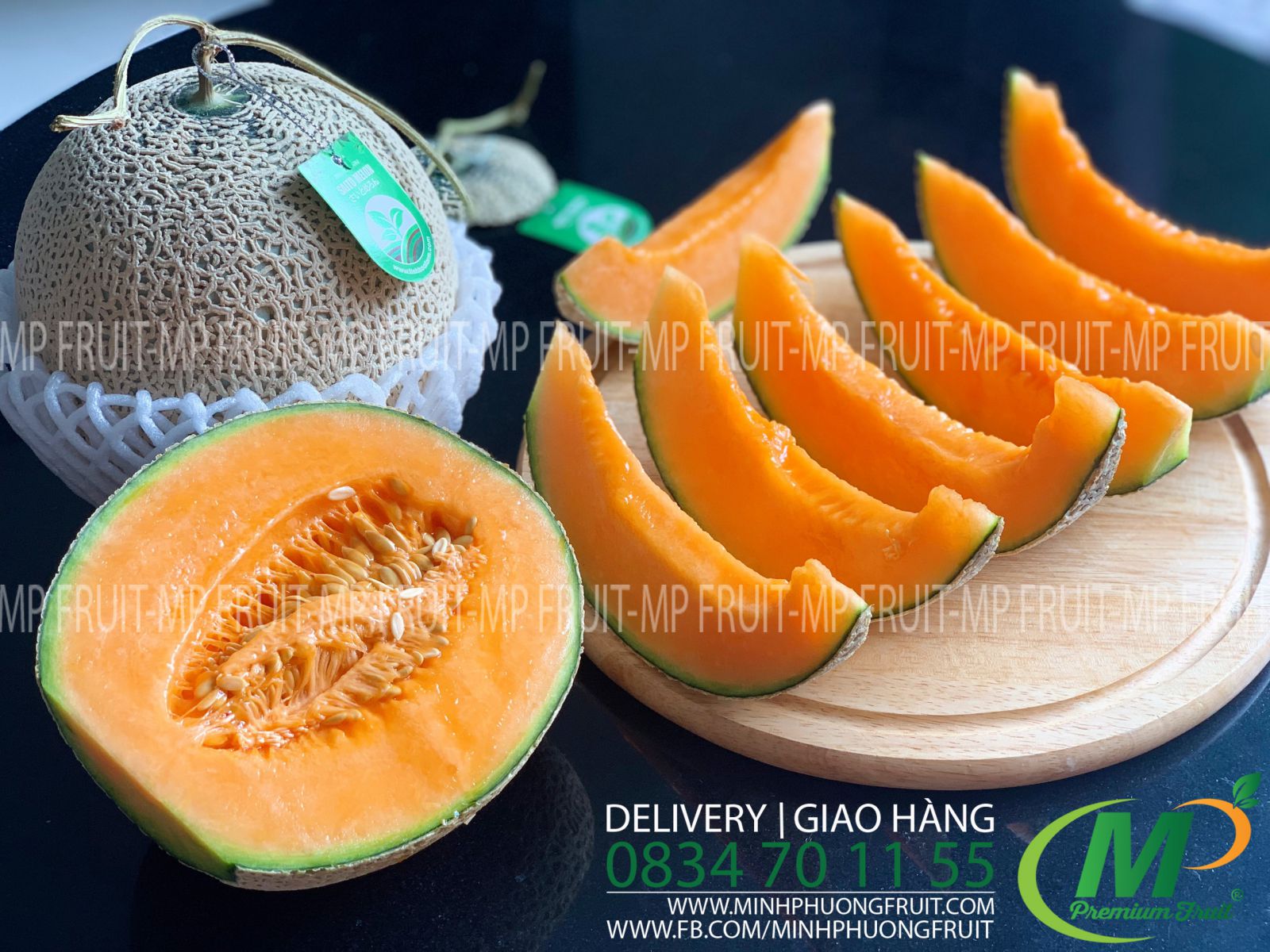 Dưa Lưới Nhật Saito Orange Melon tại MP Fruit