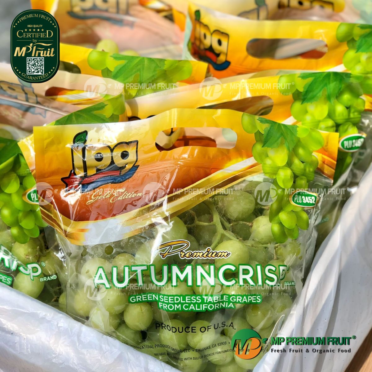 Nho Xanh AutumnCrisp® IPG Mỹ tại MP Fruit