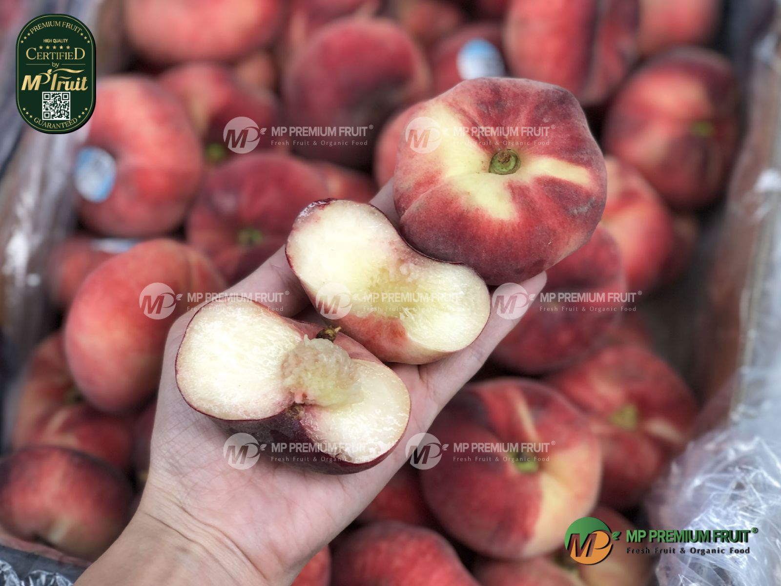 Đào Dẹt Úc tại MP Fruit