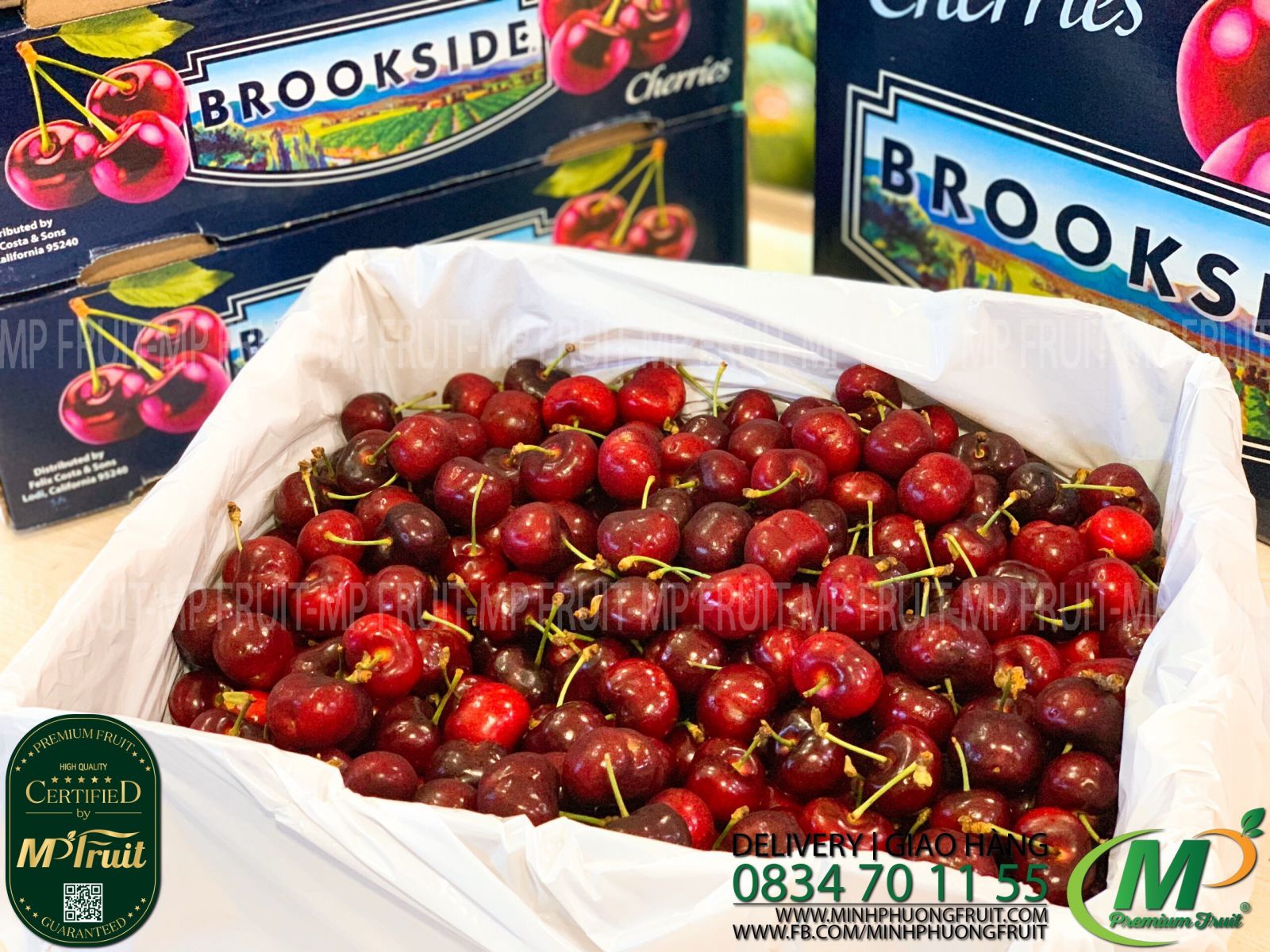 Cherry Đỏ Brookside Mỹ tại MP Fruits