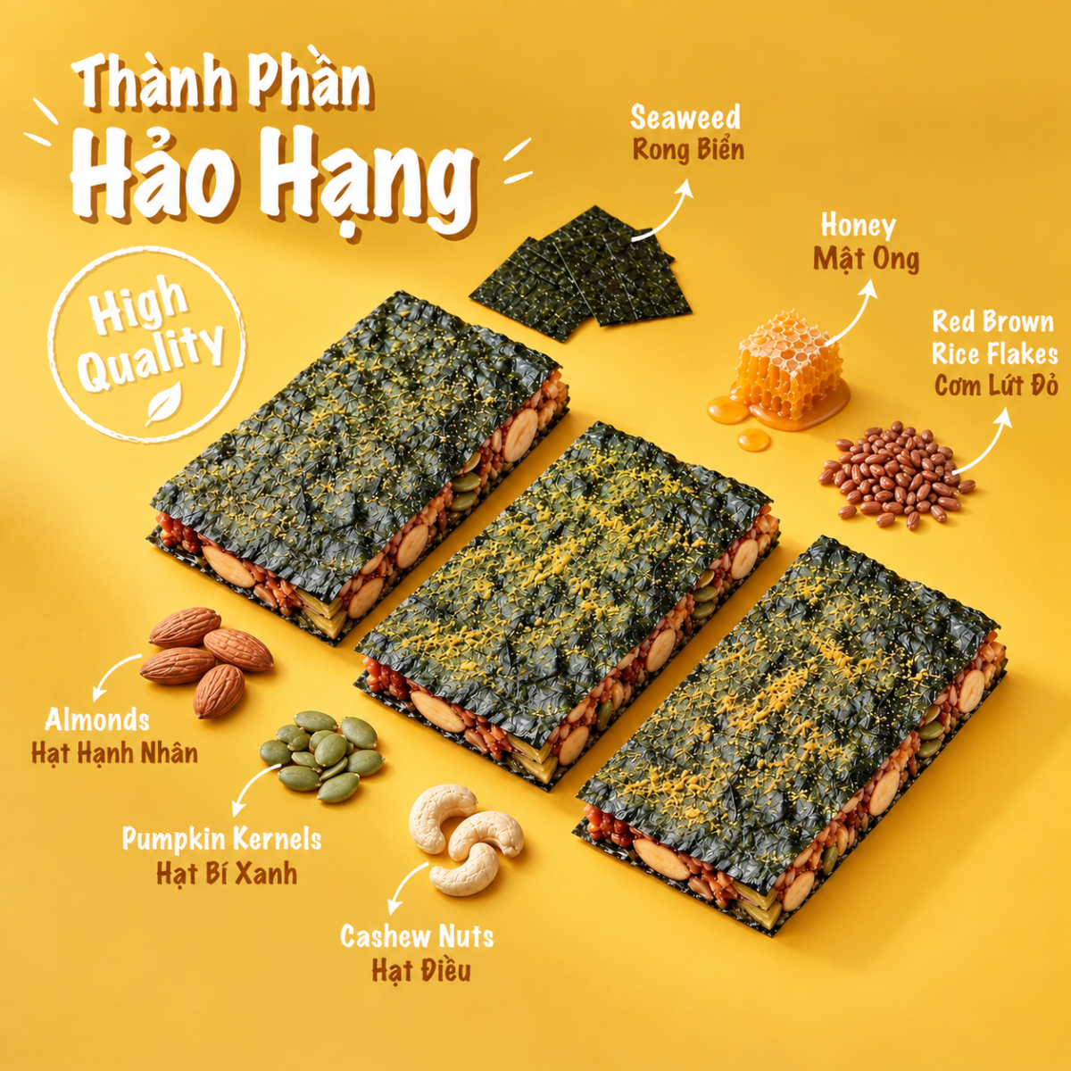 Bánh Kẹp Rong Biển Nguyên Vị