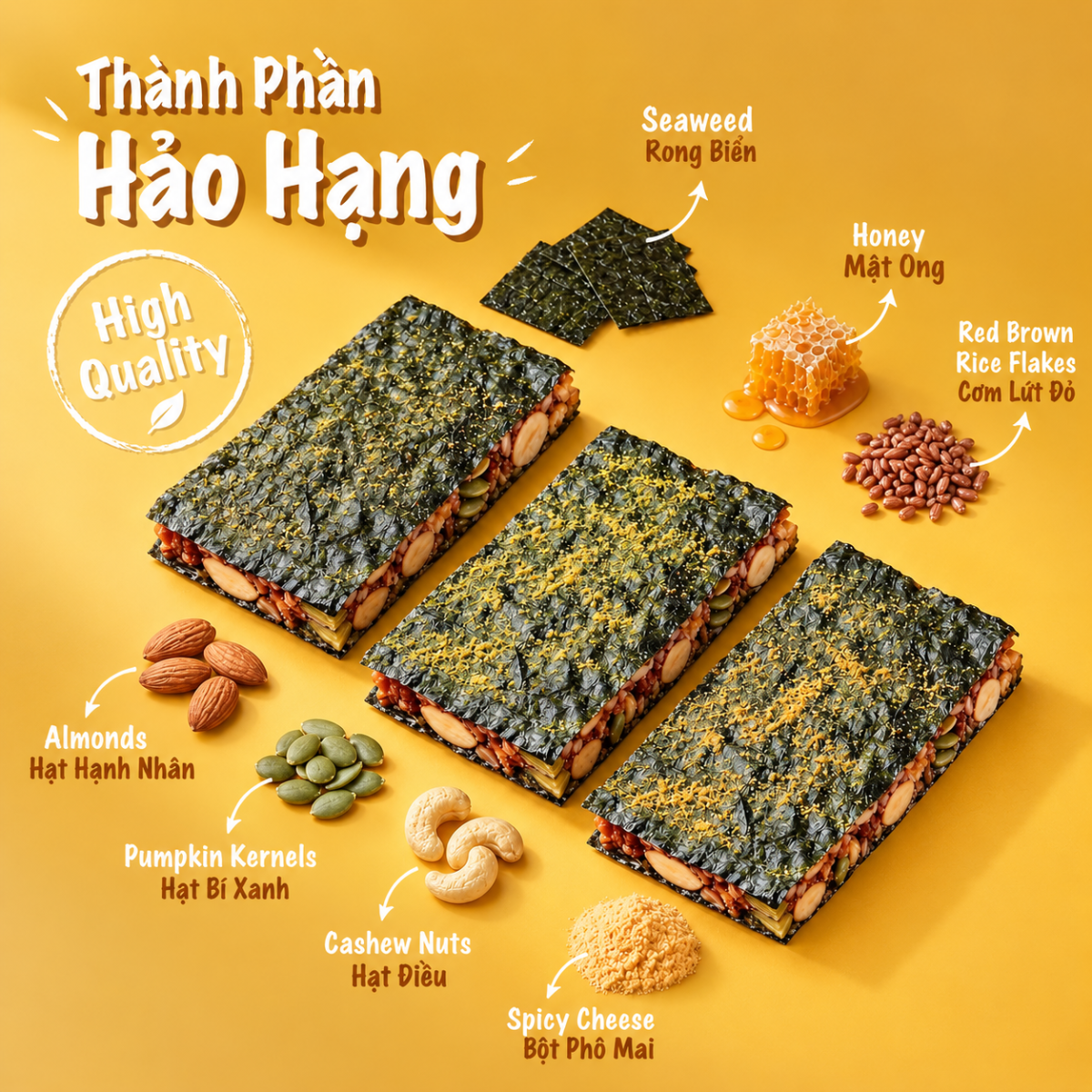 Bánh Kẹp Rong Biển Phô Mai Cay