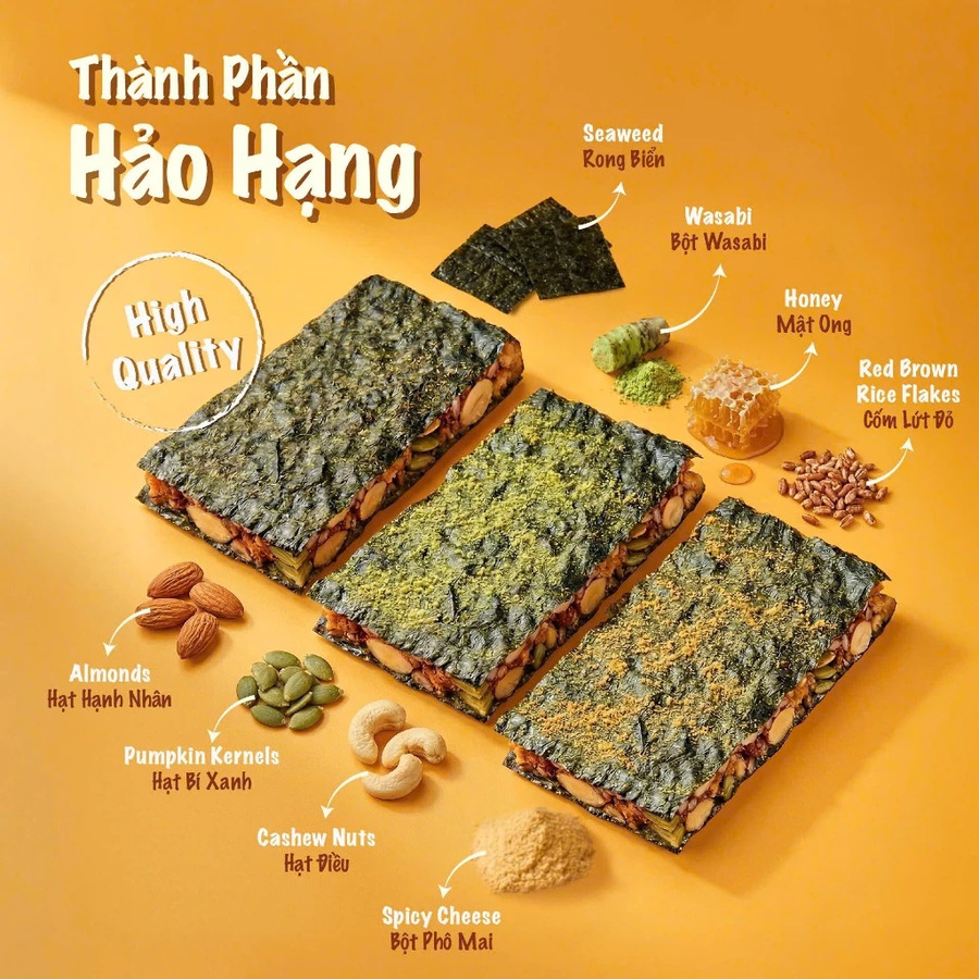 Bánh Kẹp Rong Biển Vị Wasabi