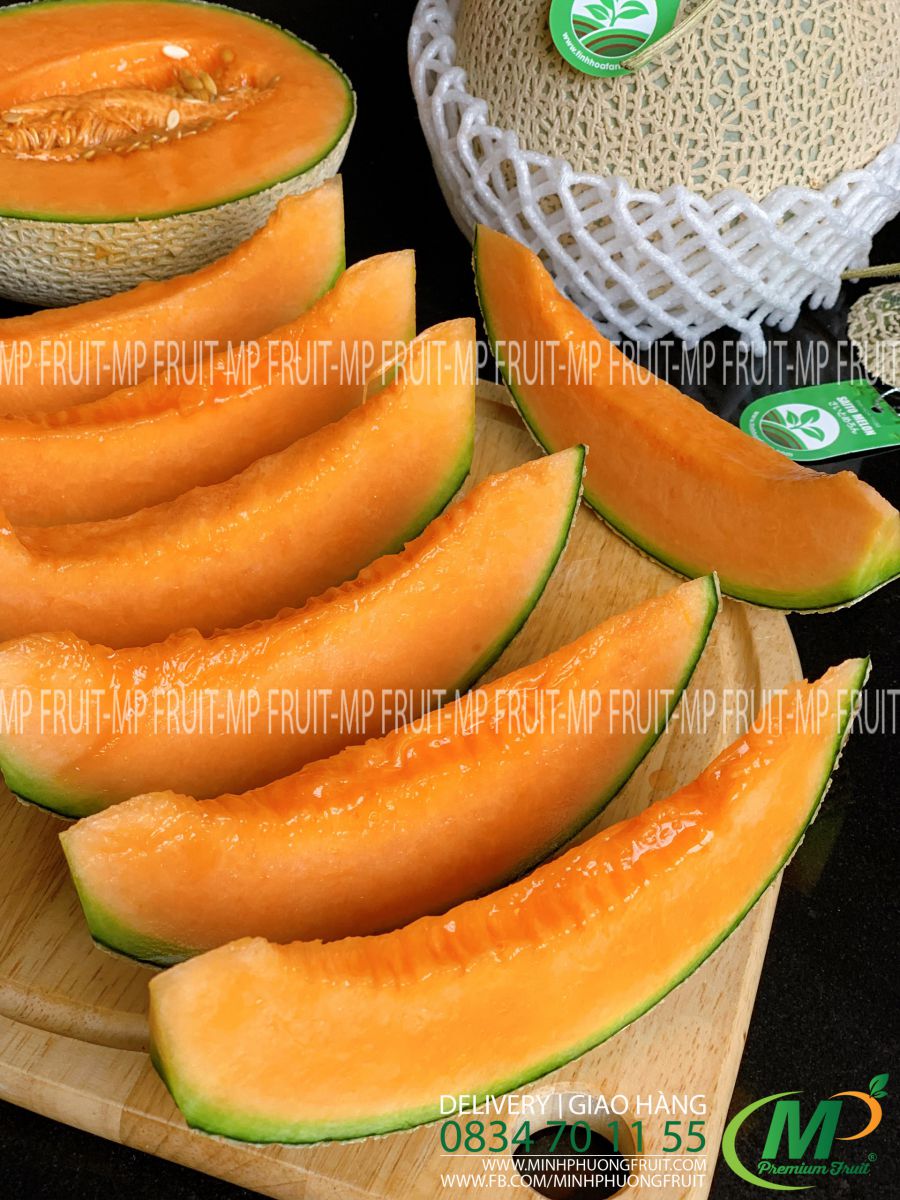 Dưa Lưới Nhật Saito Orange Melon tại MP Fruit