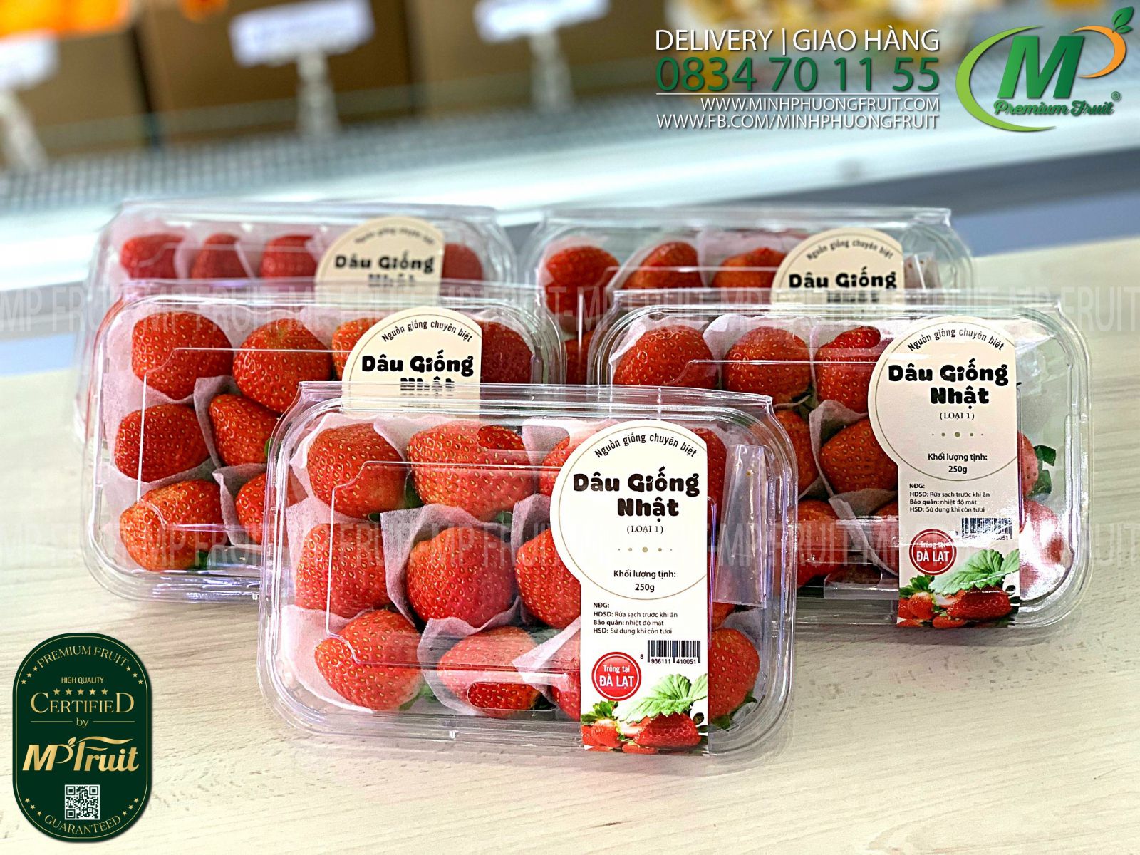 Dâu Tây Giống Nhật Bản Green Foods Dalat tại MP Fruits
