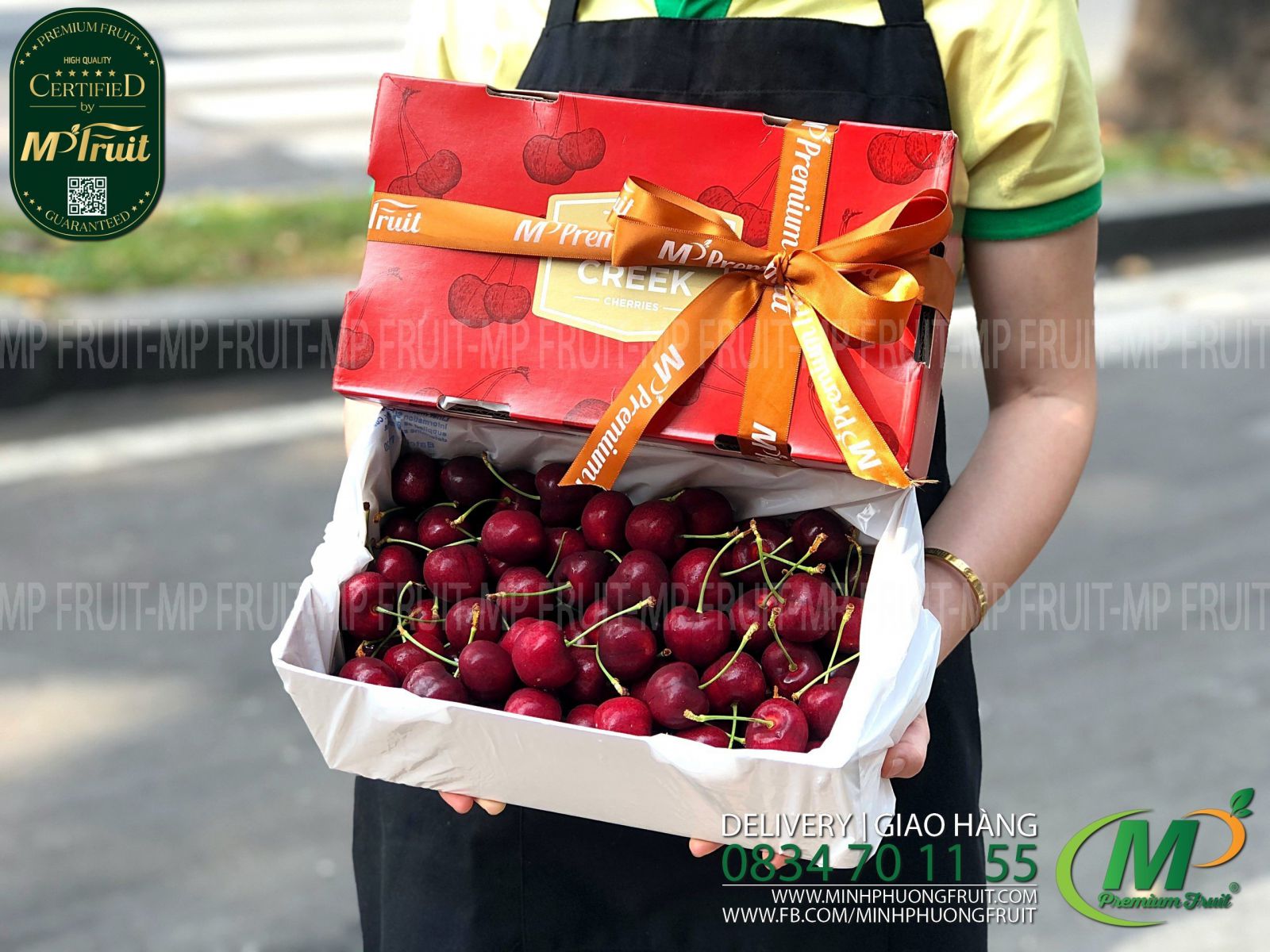Cherry Đỏ New Zealand Size 30+ | Pongs Creek - Hộp 2kg tại MP Fruits