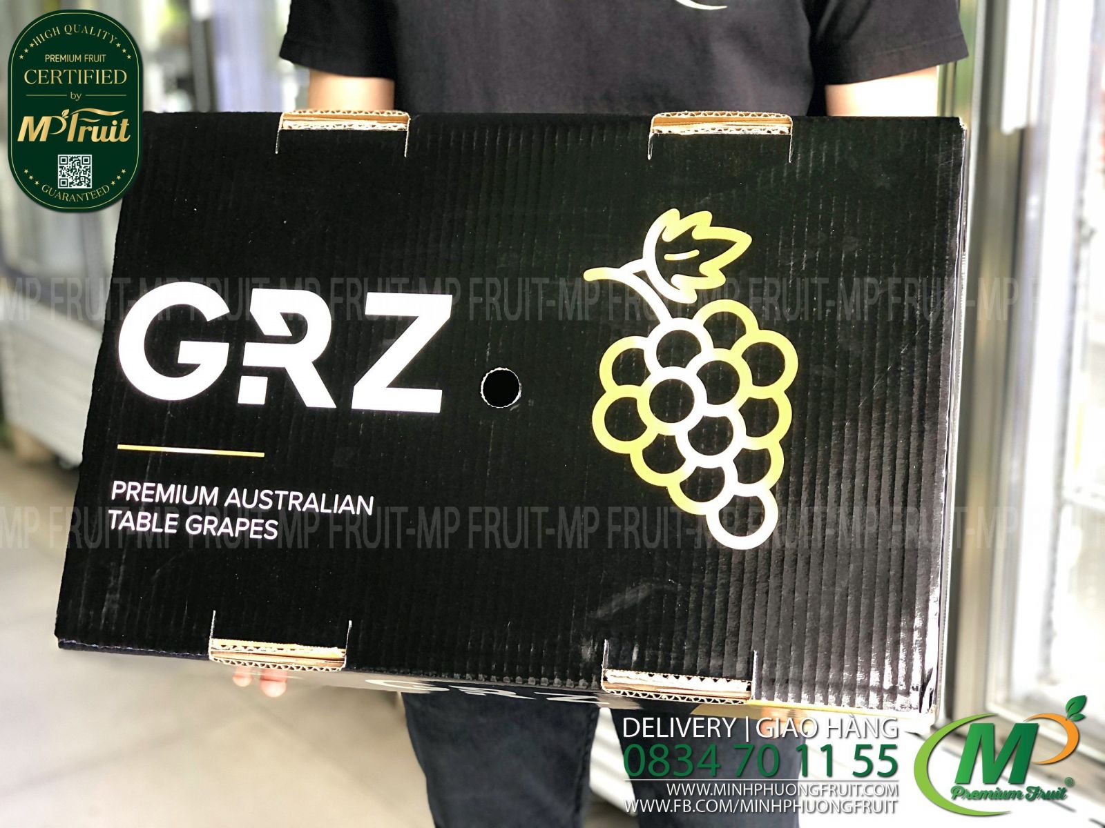 Nho Đen Không Hạt Sweet Flavor Úc | GRZ tại MP Fruits