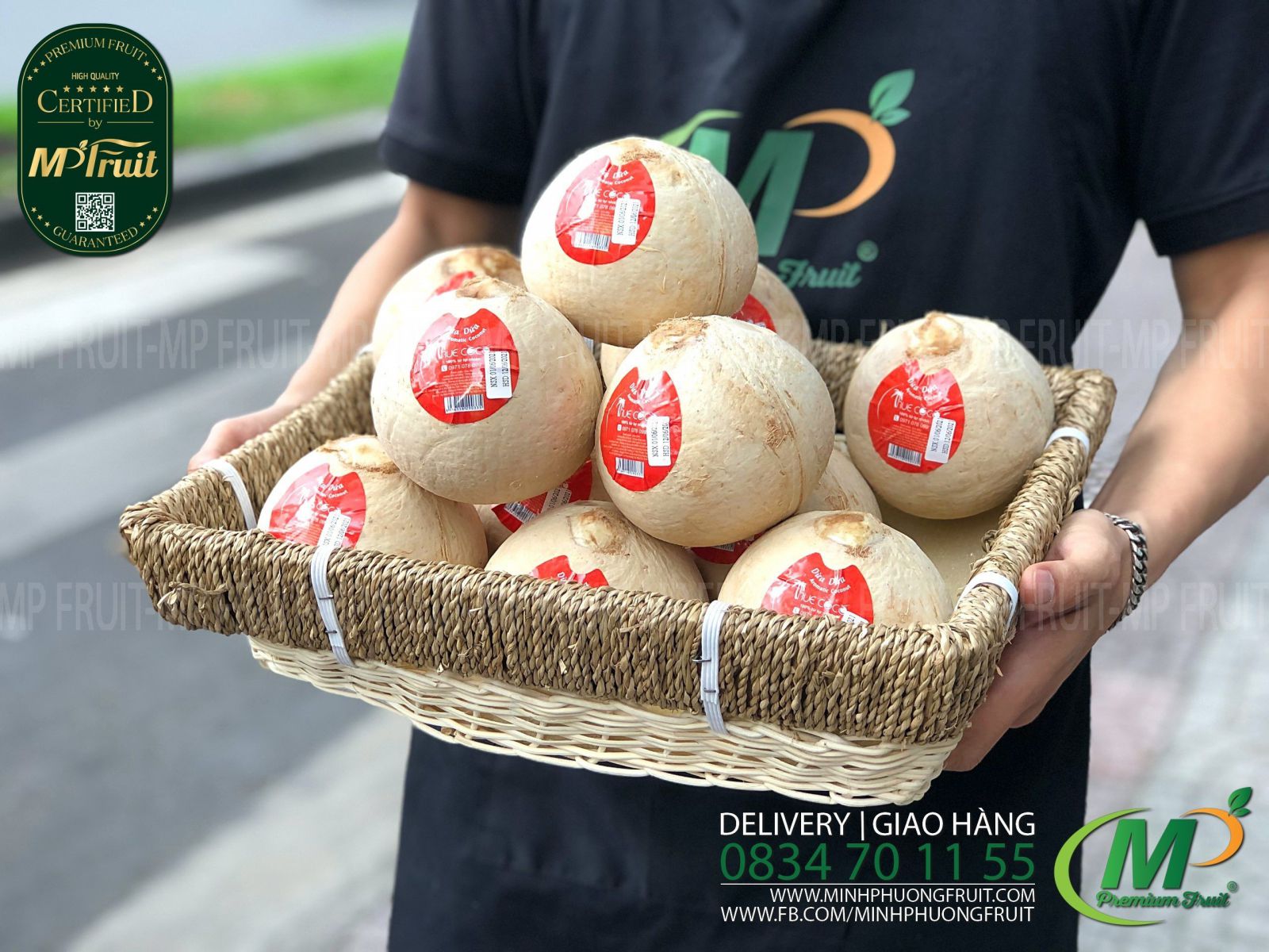 Dừa Dứa Bến Tre Gọt Trọc - Aromatic Coconut | Truecoco tại MP Fruit