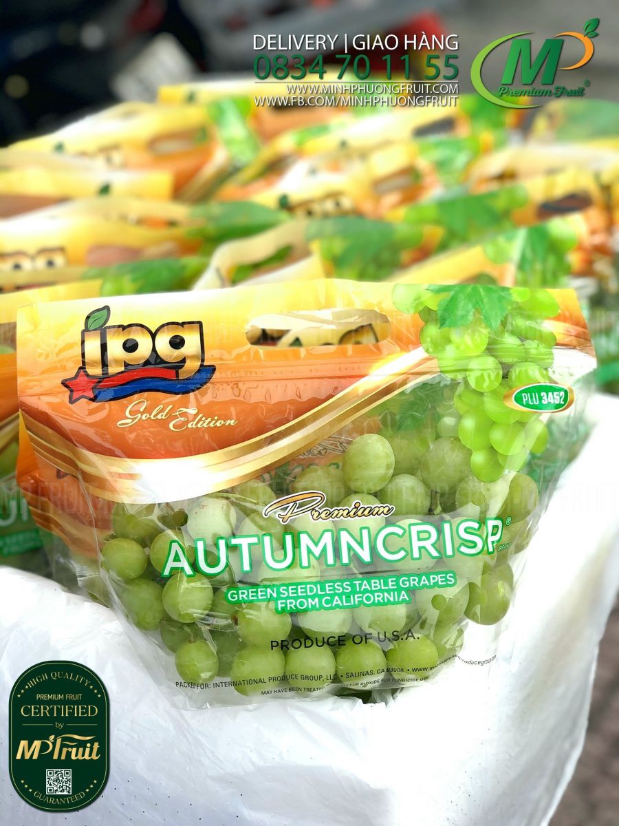 Nho Xanh Autumn Crisp Mỹ | IPG tại MP Fruits