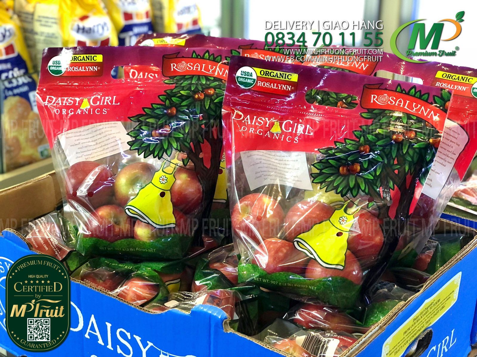 Táo RosaLynn USDA Organic Mỹ | Daisy Girl Organics™ tại MP Fruit