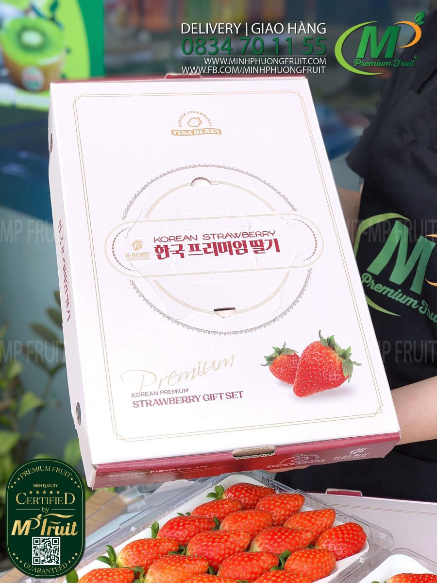 Dâu Tây Hàn Quốc Premium Kuemsil | Tina Berry - Gift Set 2 x 500g