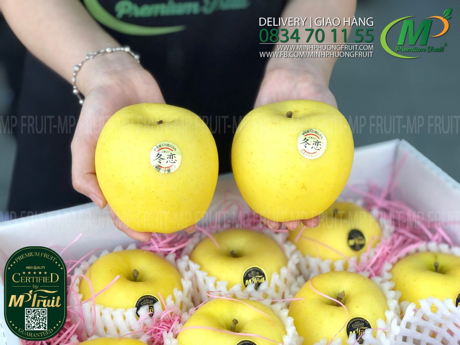 Táo Mật Vàng IWATE JUNJO Nhật Bản - Táo Mật Vàng Haruka Nhật Bản | New Box tại MP Fruit