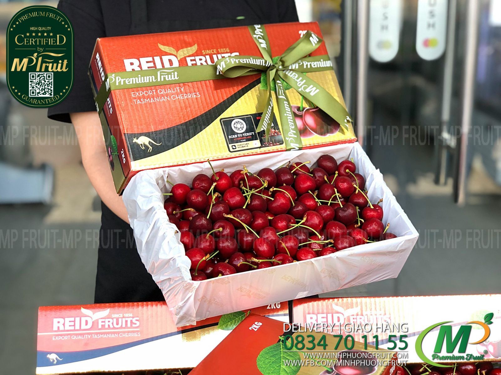 Cherry Đỏ Tasmania Size 28-30 | Reid Fruits thương hiệu lâu năm của Úc tại MP Fruit