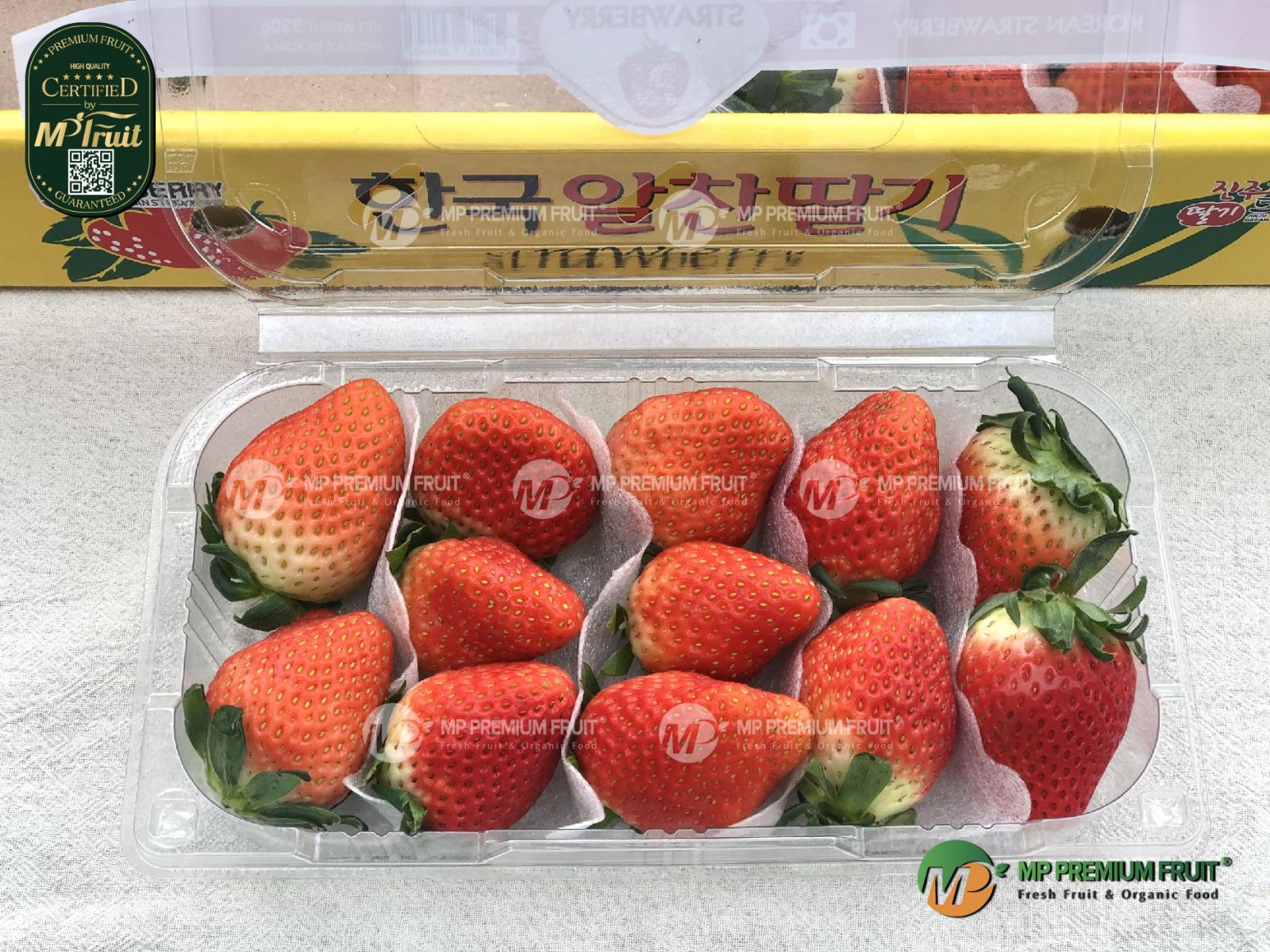 Dâu Tây Hàn Quốc | K-Berry Hộp 330g tại MP Fruit