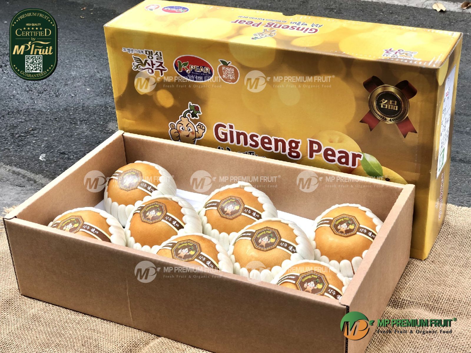 Lê Nhân Sâm Hàn Quốc | Ginseng Pear - Hộp 5kg tại MP Fruit